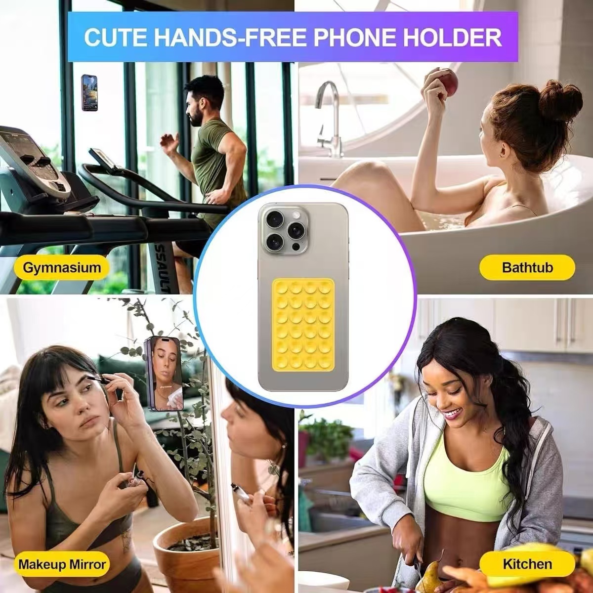 Multi functional silicone suct - Phone Cases Holder ulasan dan harga