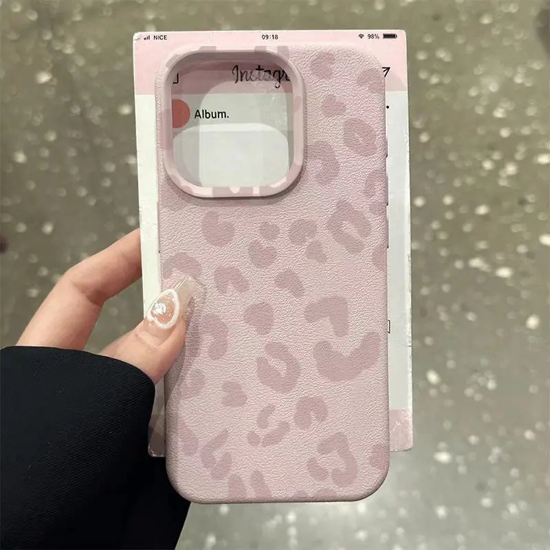 Pink Leopard Print Lichee Patt - Phone Cases Leopard Print ulasan dan harga
