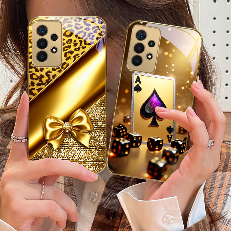 Golden leopard print bow For S - Phone Cases Leopard Print ulasan dan harga