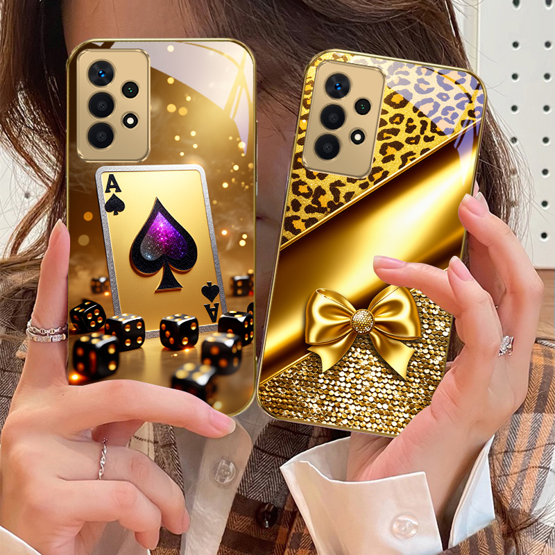 Golden leopard print bow For S - Phone Cases Leopard Print ulasan dan harga