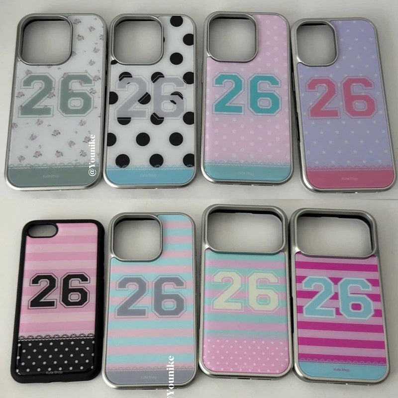 Clmj Korean Ins Stripe Polka D - Phone Cases That Charge Your Phone ulasan dan harga