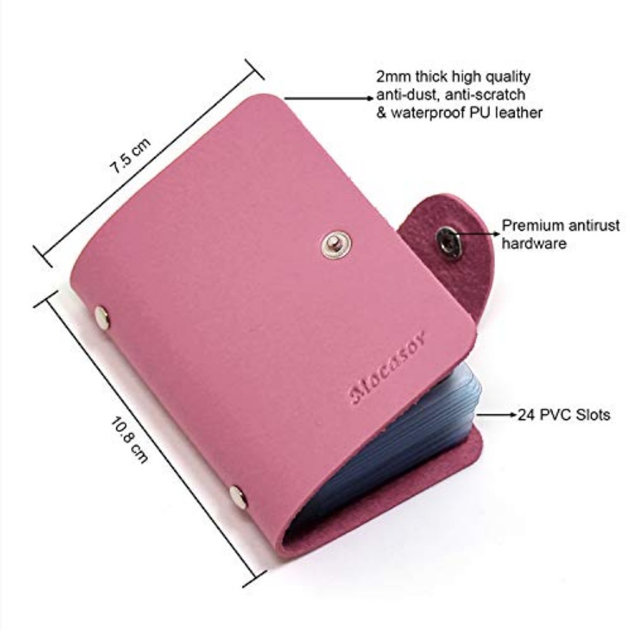 Soft Leather Cit Card Holder f - Card Holder Slim Case ulasan dan harga