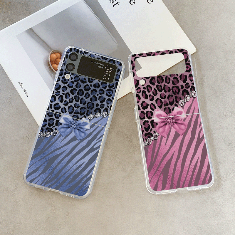 Creative Pink Blue Bow Leopard - Phone Cases Leopard Print ulasan dan harga