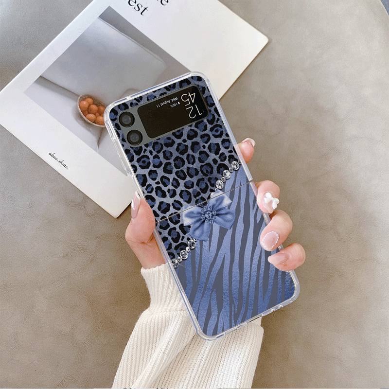 Creative Pink Blue Bow Leopard - Phone Cases Leopard Print ulasan dan harga