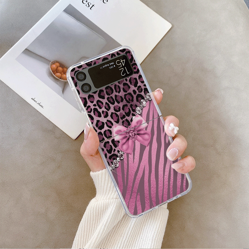Creative Pink Blue Bow Leopard - Phone Cases Leopard Print ulasan dan harga
